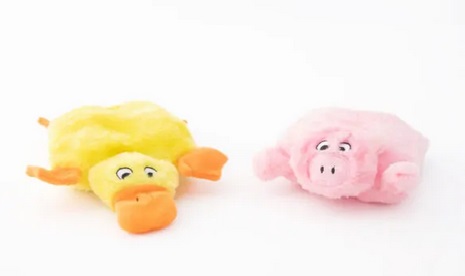 squeakie pad 2 pack duck pig